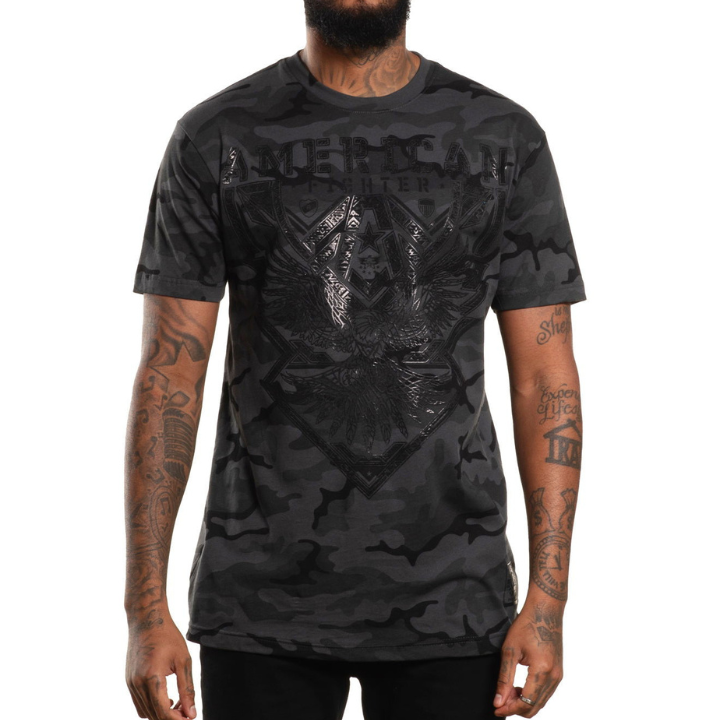 S/S LAKESHORE CAMO - BLK